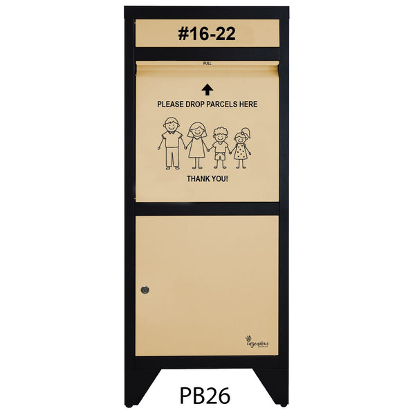 Totally Ingenious Ingenious Parcel Box Ingenious Parcel Box Key Lock PB26 (IPB-01)