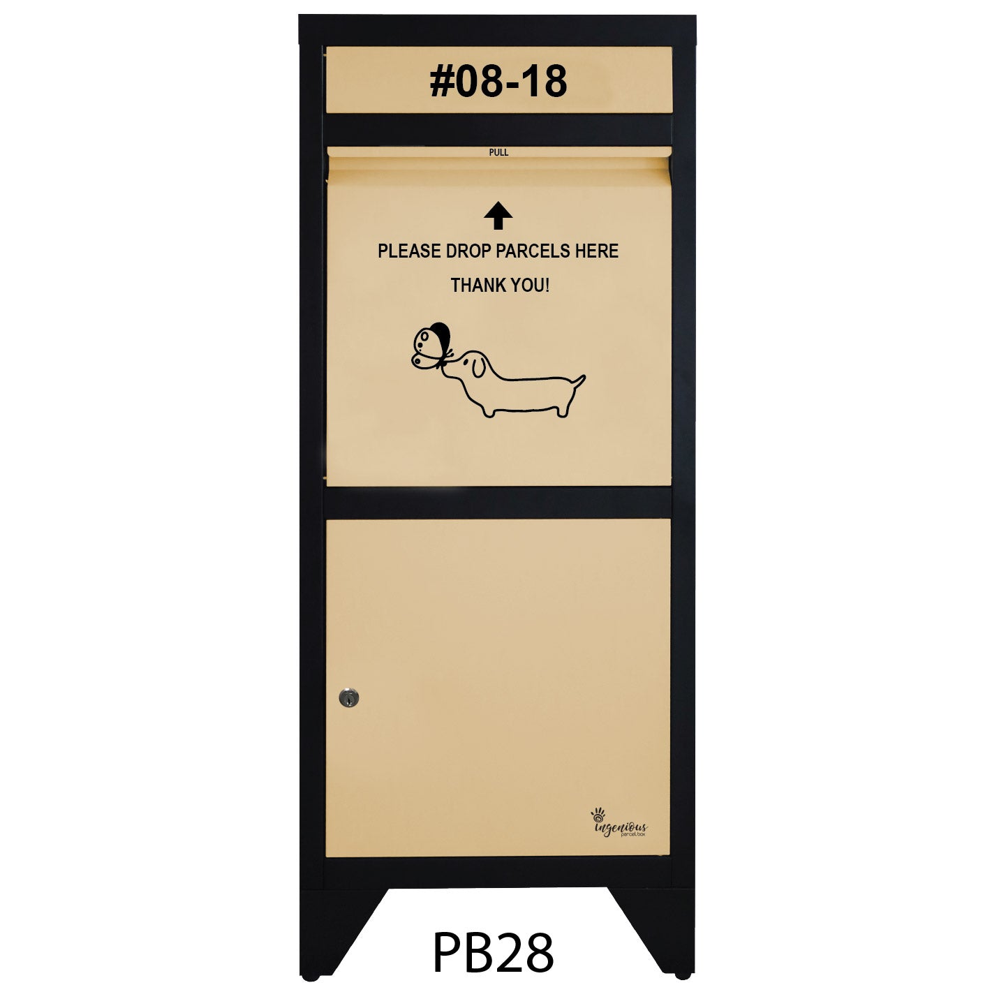 Totally Ingenious Ingenious Parcel Box Ingenious Parcel Box Key Lock PB28 (IPB-01)