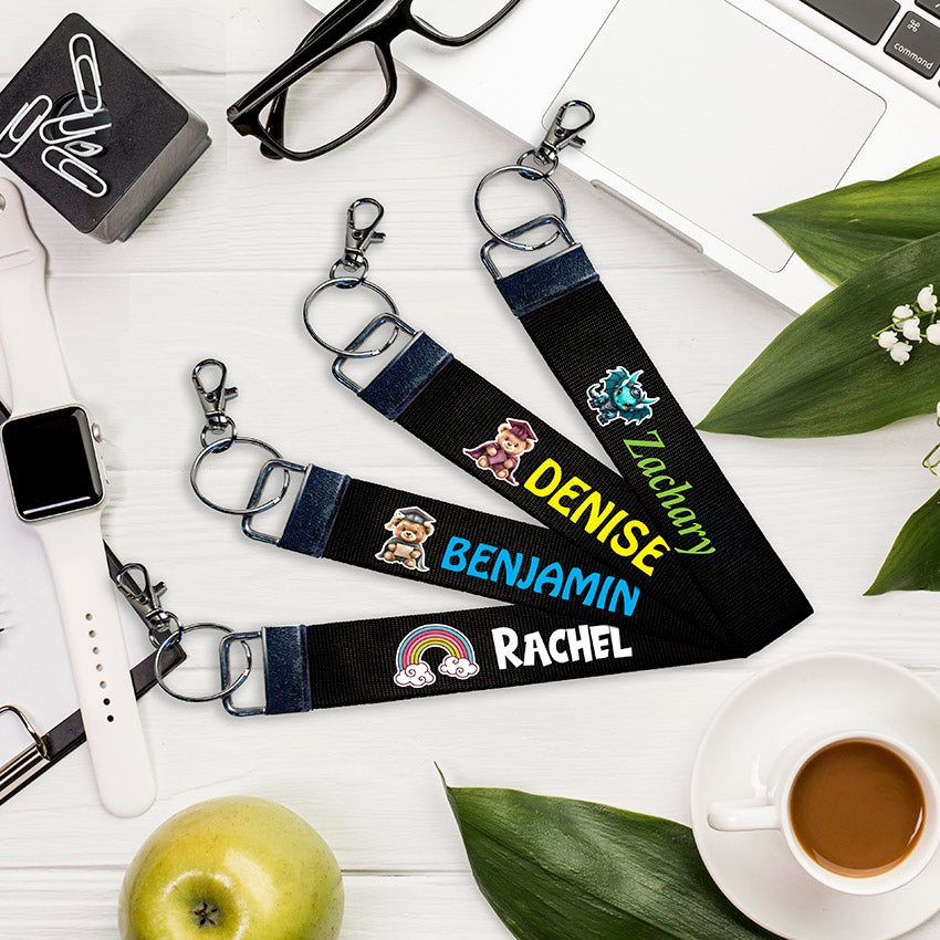 Totally Ingenious Wristlets Personalised Keychain Tag cum Wristlets (Min.10pcs)