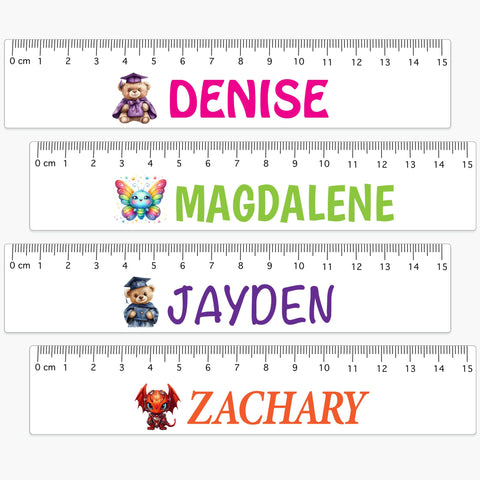 TotallyIngenious Personalised Clear Ruler (Min. 10pcs)
