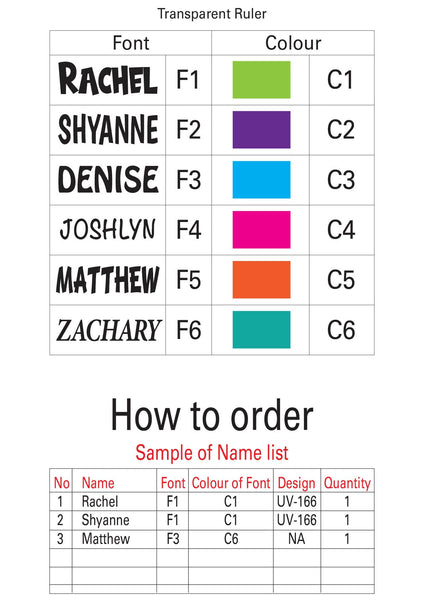 TotallyIngenious Personalised Clear Ruler (Min. 10pcs)