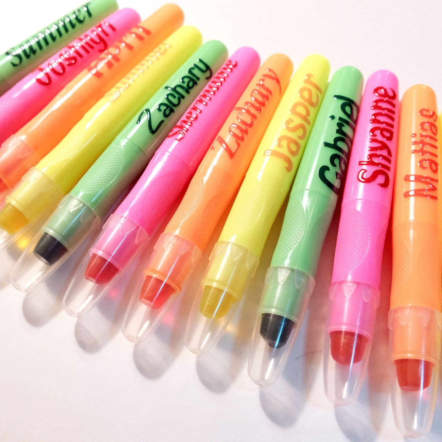 TotallyIngenious Personalised Gel Highlighters Personalised Gel Highlighters (Min. 10pcs Random Colours)