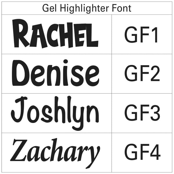TotallyIngenious Personalised Gel Highlighters Personalised Gel Highlighters (Min. 10pcs Random Colours)