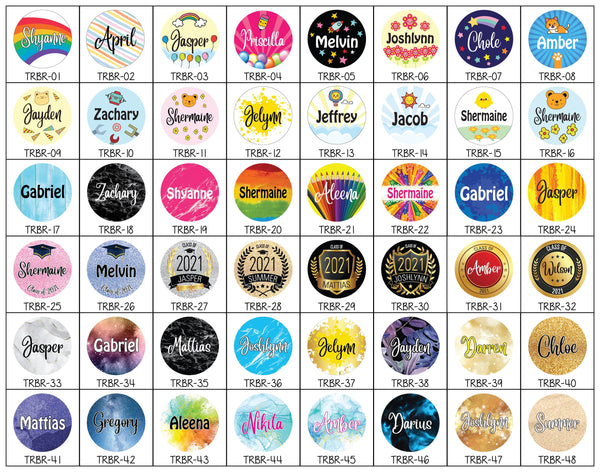 Personalised Keychain Badges