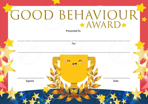 TotallyIngenious Certificates Good Behaviour - CGBEL1