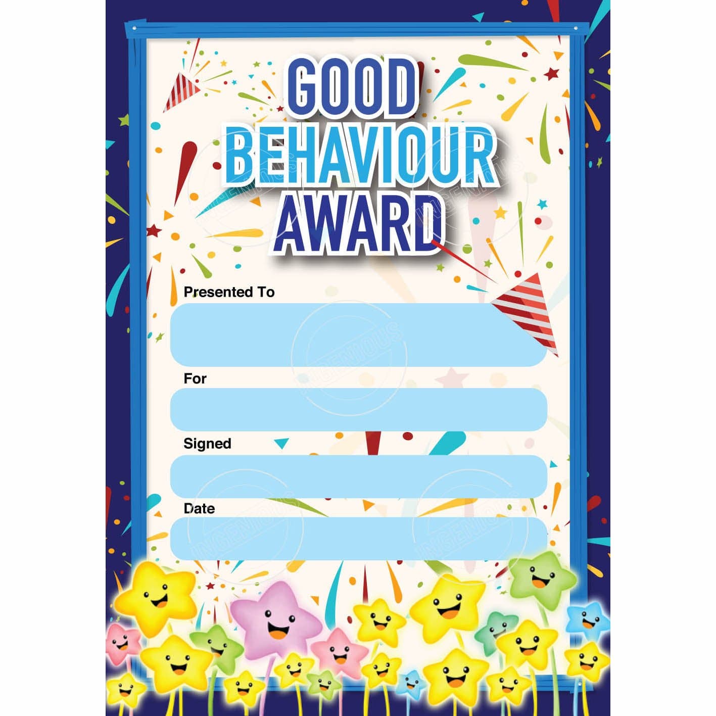 TotallyIngenious Certificates Good Behaviour - CGBEL3