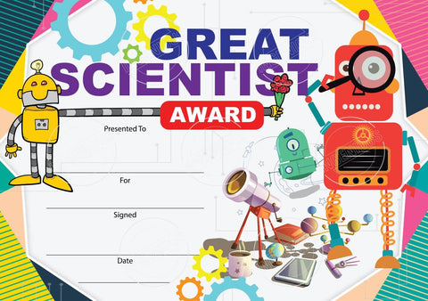 TotallyIngenious Certificates Great Scientist - CGSCEL1