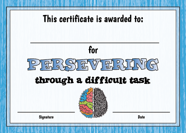 TotallyIngenious Certificates Growth Mindset - CGMSEL1