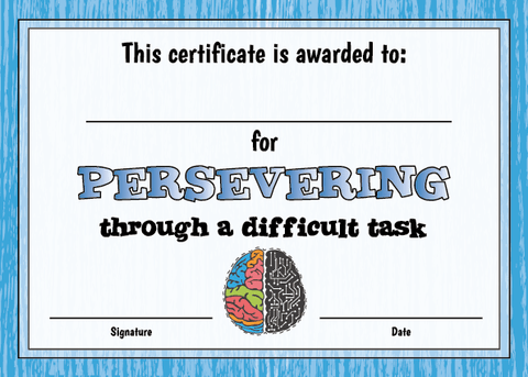 TotallyIngenious Certificates Growth Mindset - CGMSEL1