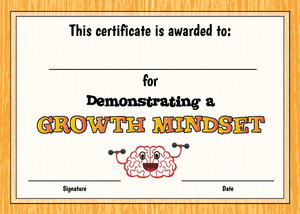 TotallyIngenious Certificates Growth Mindset - CGMSEL4