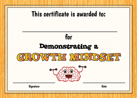 TotallyIngenious Certificates Growth Mindset - CGMSEL4
