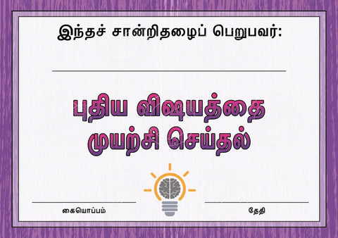 TotallyIngenious Certificates Growth Mindset - CGMSTL3