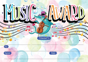TotallyIngenious Certificates Music - CMUEL2