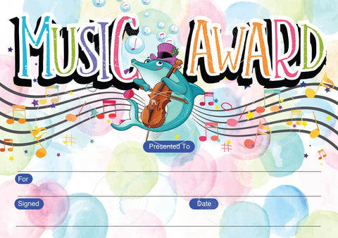 TotallyIngenious Certificates Music - CMUEL2