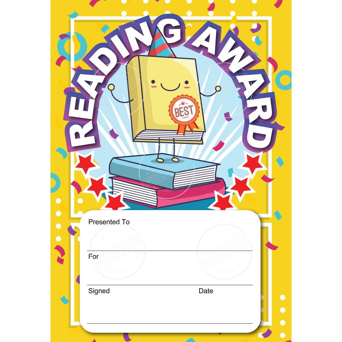 TotallyIngenious Certificates Reading - CRDEL3
