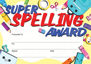 TotallyIngenious Certificates Super Spelling - CSPEL2