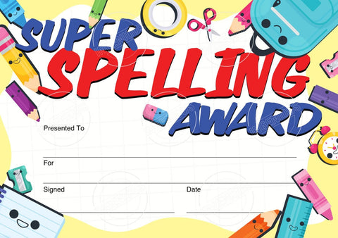 TotallyIngenious Certificates Super Spelling - CSPEL2