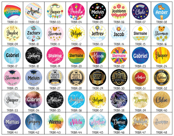 TotallyIngenious Keychain Badges Personalised Keychain Badges (Min. 5pcs)