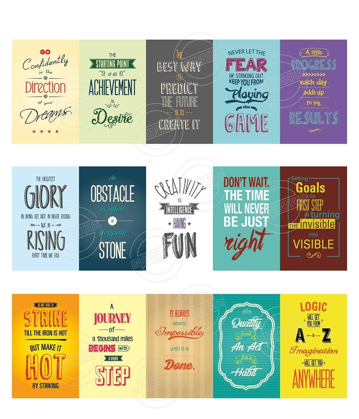 TotallyIngenious Motivational Card Set A Motivational Cards