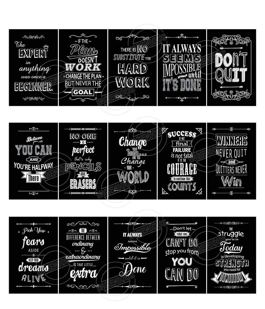 TotallyIngenious Motivational Card Set B Motivational Cards