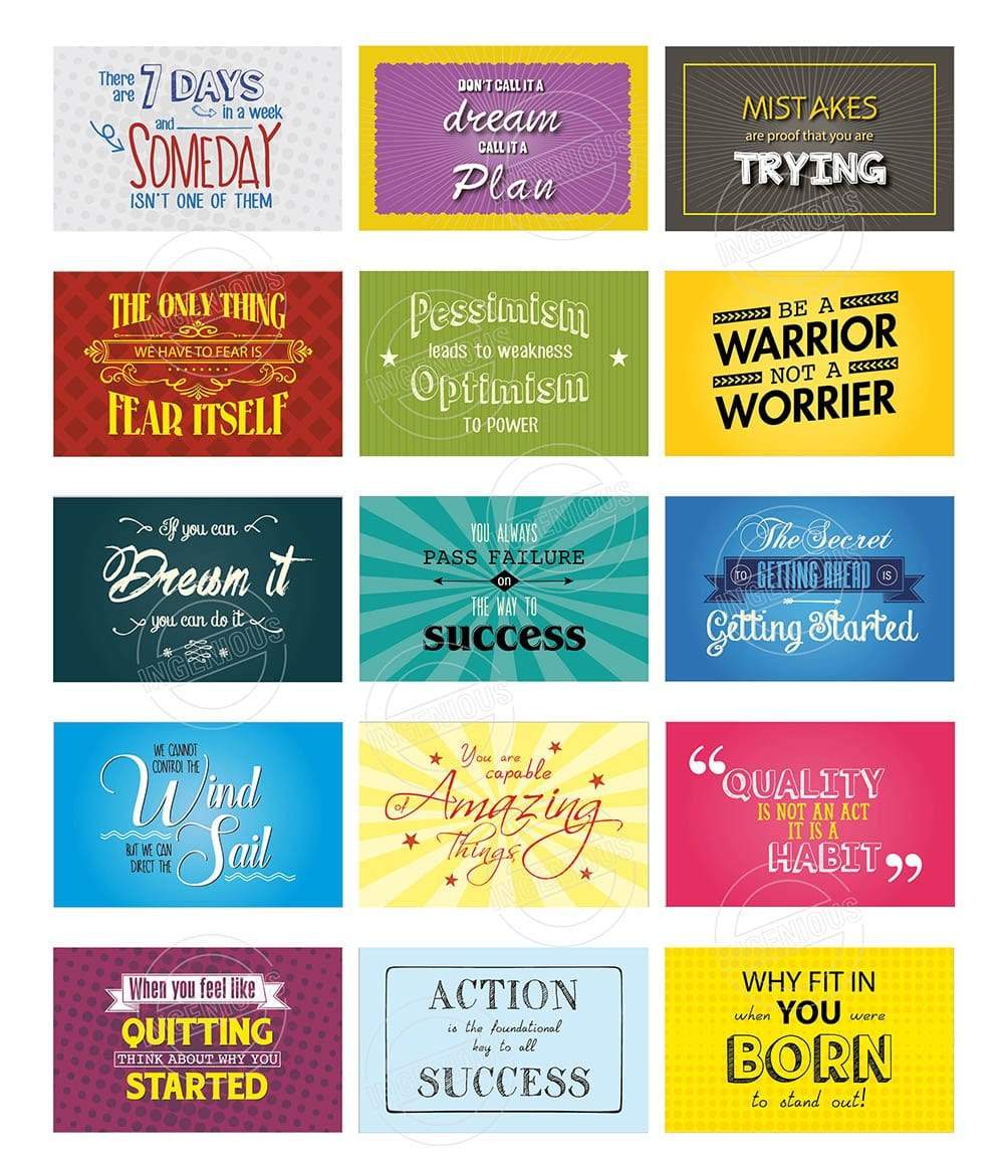 TotallyIngenious Motivational Card Set D Motivational Cards