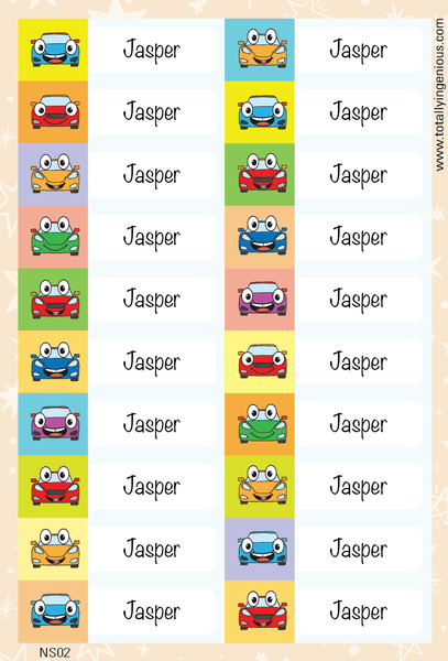 TotallyIngenious Name Sticker Name Sticker IGNS02 (Waterproof & Tear Resistant) (Min. 2pcs)
