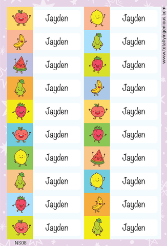 TotallyIngenious Name Sticker Name Sticker IGNS08 (Waterproof & Tear Resistant) (Min. 2pcs)