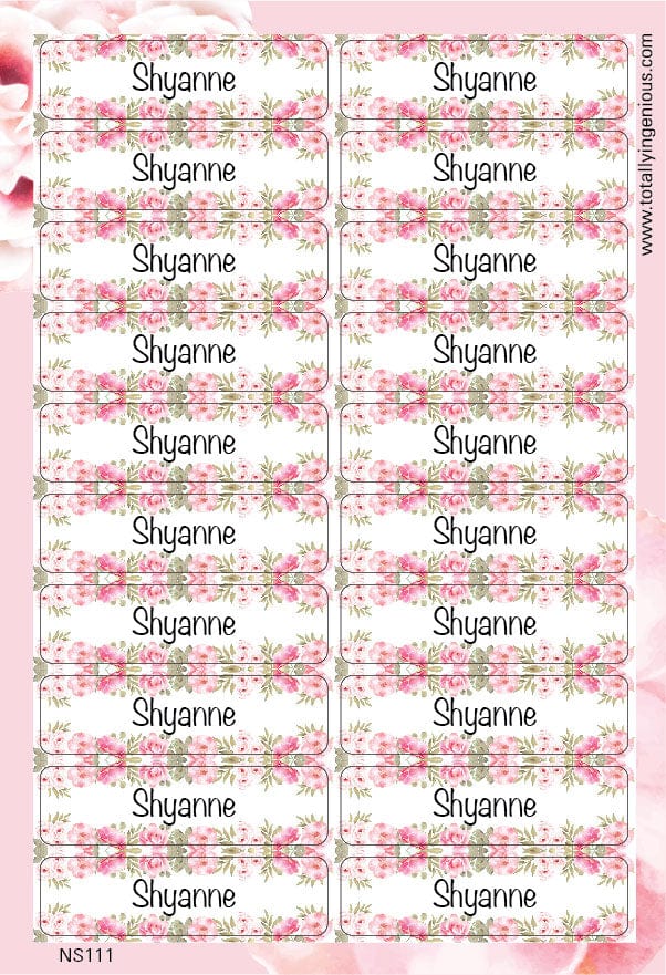 TotallyIngenious Name Sticker Name Sticker IGNS111 (Waterproof & Tear Resistant) (Min. 2pcs)