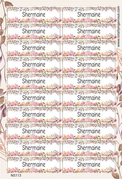 TotallyIngenious Name Sticker Name Sticker IGNS113 (Waterproof & Tear Resistant) (Min. 2pcs)