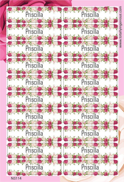 TotallyIngenious Name Sticker Name Sticker IGNS114 (Waterproof & Tear Resistant) (Min. 2pcs)