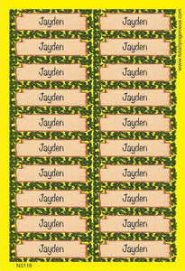 TotallyIngenious Name Sticker Name Sticker IGNS118 (Waterproof & Tear Resistant) (Min. 2pcs)