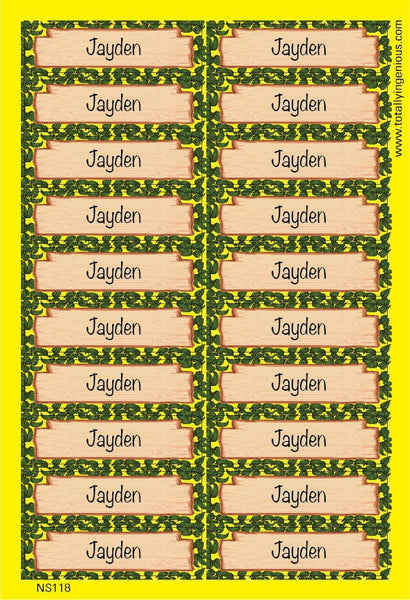 TotallyIngenious Name Sticker Name Sticker IGNS118 (Waterproof & Tear Resistant) (Min. 2pcs)