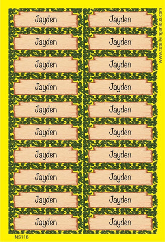 TotallyIngenious Name Sticker Name Sticker IGNS118 (Waterproof & Tear Resistant) (Min. 2pcs)