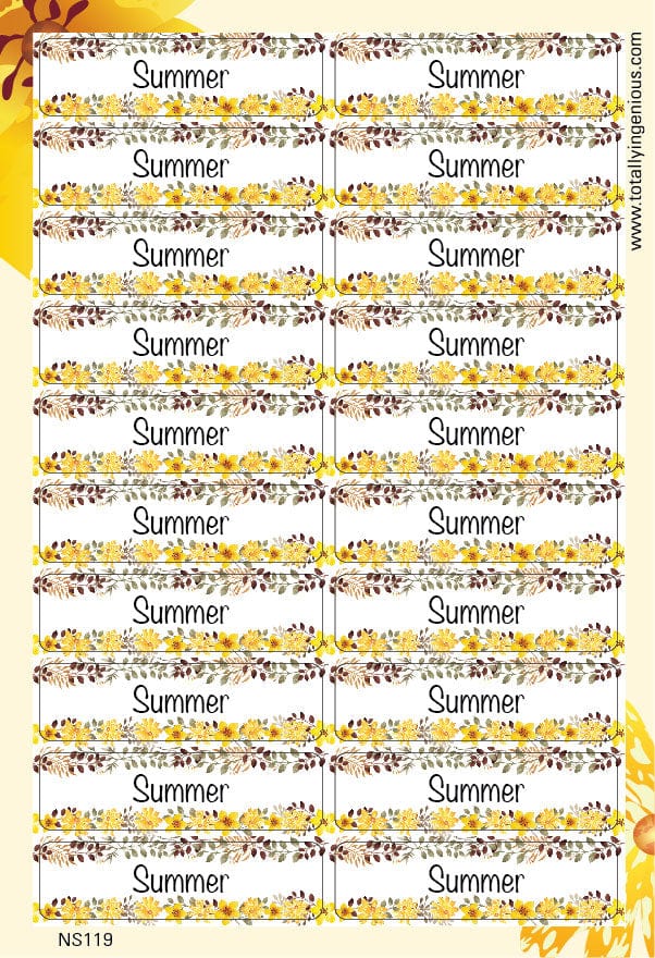 TotallyIngenious Name Sticker Name Sticker IGNS119 (Waterproof & Tear Resistant) (Min. 2pcs)