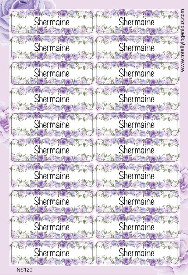 TotallyIngenious Name Sticker Name Sticker IGNS120 (Waterproof & Tear Resistant) (Min. 2pcs)