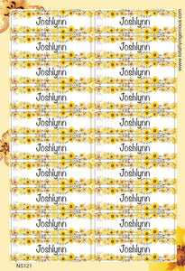 TotallyIngenious Name Sticker Name Sticker IGNS121 (Waterproof & Tear Resistant) (Min. 2pcs)