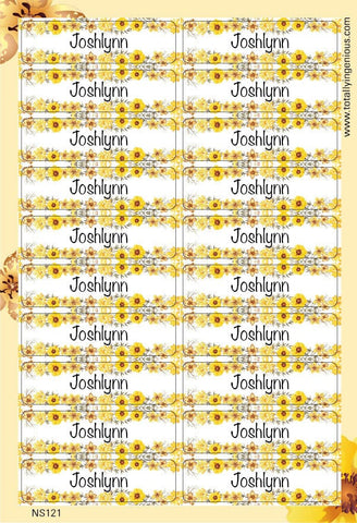 TotallyIngenious Name Sticker Name Sticker IGNS121 (Waterproof & Tear Resistant) (Min. 2pcs)