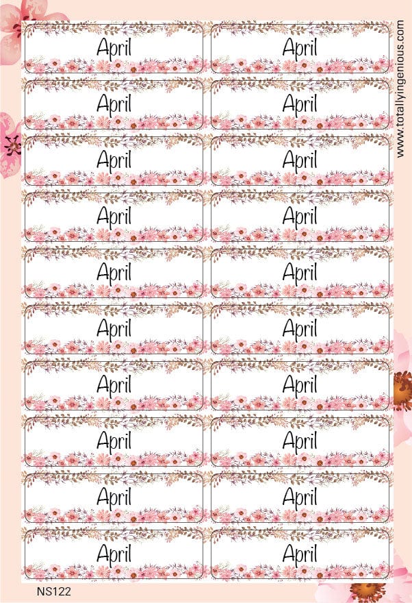 TotallyIngenious Name Sticker Name Sticker IGNS122 (Waterproof & Tear Resistant) (Min. 2pcs)