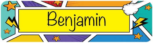 TotallyIngenious Name Sticker Name Sticker IGNS125 (Waterproof & Tear Resistant) (Min. 2pcs)