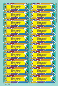 TotallyIngenious Name Sticker Name Sticker IGNS125 (Waterproof & Tear Resistant) (Min. 2pcs)