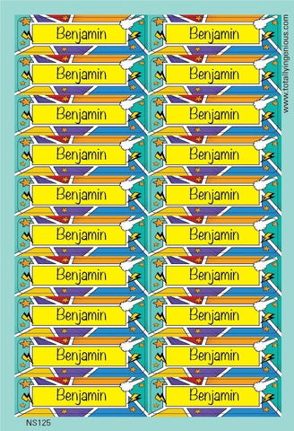 TotallyIngenious Name Sticker Name Sticker IGNS125 (Waterproof & Tear Resistant) (Min. 2pcs)
