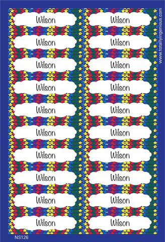TotallyIngenious Name Sticker Name Sticker IGNS126 (Waterproof & Tear Resistant) (Min. 2pcs)