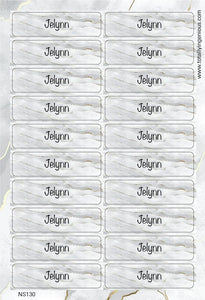 TotallyIngenious Name Sticker Name Sticker IGNS130 (Waterproof & Tear Resistant) (Min. 2pcs)