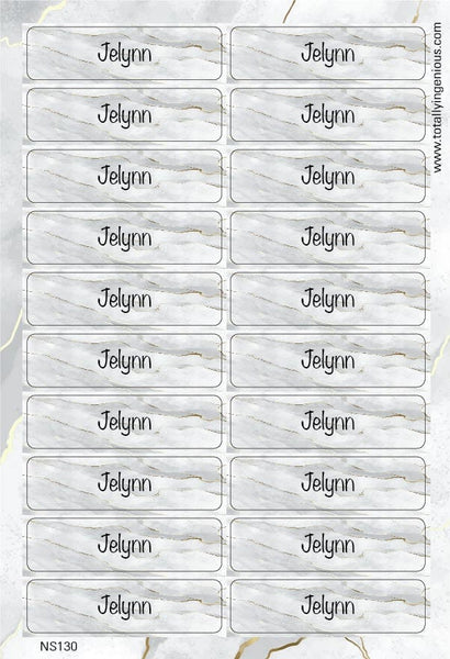 TotallyIngenious Name Sticker Name Sticker IGNS130 (Waterproof & Tear Resistant) (Min. 2pcs)
