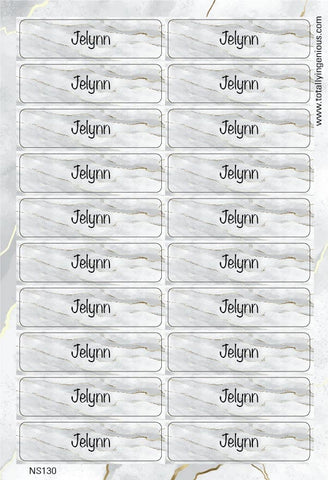 TotallyIngenious Name Sticker Name Sticker IGNS130 (Waterproof & Tear Resistant) (Min. 2pcs)
