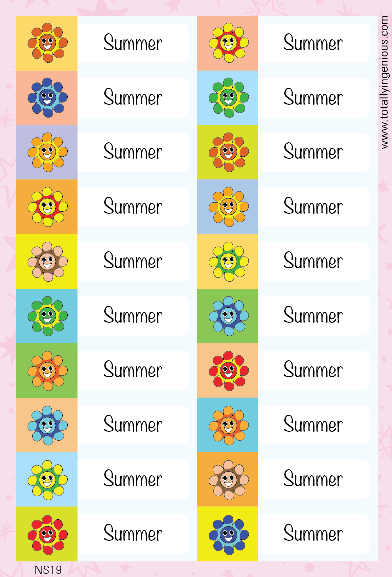 TotallyIngenious Name Sticker Name Sticker IGNS19 (Waterproof & Tear Resistant) (Min. 2pcs)