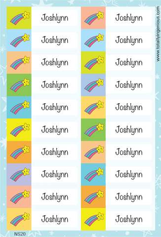TotallyIngenious Name Sticker Name Sticker IGNS20 (Waterproof & Tear Resistant) (Min. 2pcs)