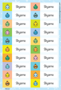 TotallyIngenious Name Sticker Name Sticker IGNS22 (Waterproof & Tear Resistant) (Min. 2pcs)