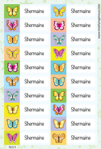 TotallyIngenious Name Sticker Name Sticker IGNS23 (Waterproof & Tear Resistant) (Min. 2pcs)