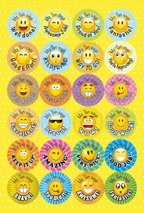 TotallyIngenious Stickers Personalised Teacher's Stickers (EL) Set A